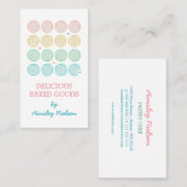 Frosted Pastel Cookies | Bakkerijproducten Visitekaartje (Voorkant / Achterkant)