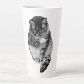 Frosted Paw Holiday Mug Latte Mok (Voorkant)