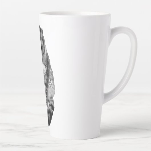 Frosted Paw Holiday Mug Latte Mok (Rechts)