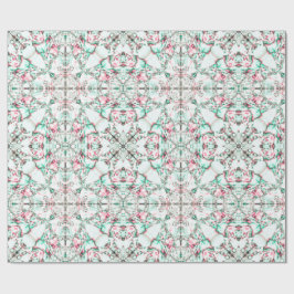 Frosted Petal Mosaic Cadeaupapier