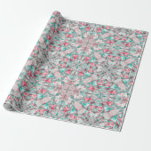 Frosted Petal Mosaic Cadeaupapier (Uitgerold)
