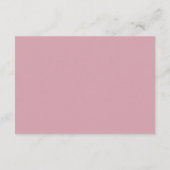 Frosted Petals in a Winter Woodland Wedding Informatiekaartje (Achterkant)