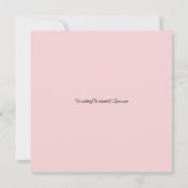 Frosted Petals in a Winter Woodland Wedding Kaart (Achterkant)