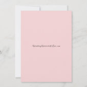 Frosted Petals in een Winter Woodland bruiloft Kaart (Achterkant)