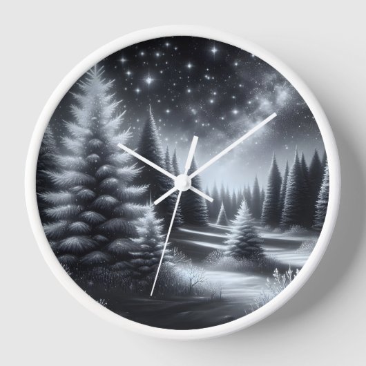 Frosted Pine Trees in de winter (Voorkant)