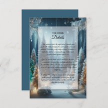 Frosted Pines in Winter Glow Wedding