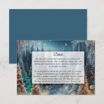 Frosted Pines in Winter Glow Wedding