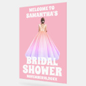 Frosted Pink Acryl Vrijgezellenfeest Welkomstbord Acryl Bord (Hoek)