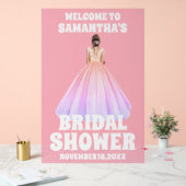 Frosted Pink Acryl Vrijgezellenfeest Welkomstbord Acryl Bord (Huwelijk)