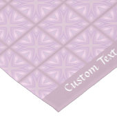 Frosted Pink Lavender Pastel Tegel Design Korte Tafelloper (Hoek)