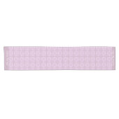 Frosted Pink Lavender Pastel Tegel Design Korte Tafelloper (Horizontaal)