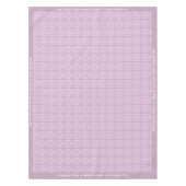 Frosted Pink Lavender Pastel Tegel Design Tafelkleed (Voorkant)