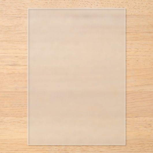 Frosted Plastic 5 "x7" Blank Wedding Acryl Uitnodigingen (Voorkant)