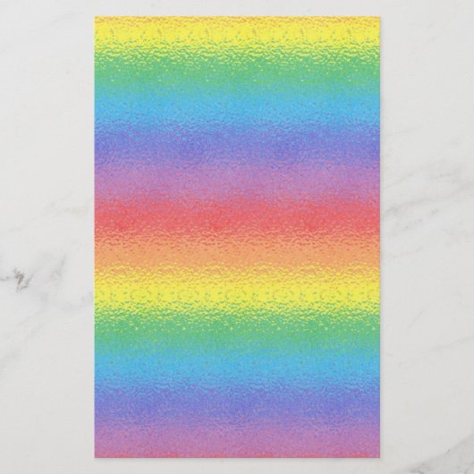 Frosted Rainbow Stationery Briefpapier (Voorkant)