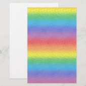 Frosted Rainbow Stationery Briefpapier (Voorkant / Achterkant)