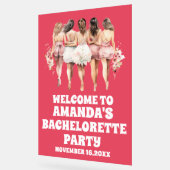 Frosted Red Acryl Bachelorette Welkom Teken Bord (Hoek)