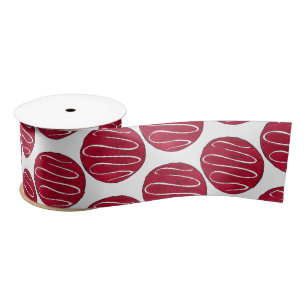 Frosted Red Velvet Cookie Print Baking Bake Sale Satijnen Lint