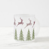 Frosted Reindeer en Pine Tree Christmas Mok (Voorkant rechts)