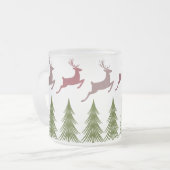 Frosted Reindeer en Pine Tree Christmas Mok (Voorkant links)