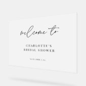 Frosted Script Wedding Vrijgezellenfeest Welkom Acryl Bord