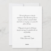 Frosted Silver Custom Photo & Message Christmas Feestdagenkaart (Achterkant)