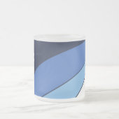 Frosted small glass mug with flag of Columbia Matglas Koffiemok (Center)