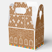 Frosted Snoep Holiday Gingerbread House Bedankdoosjes (Geopend)