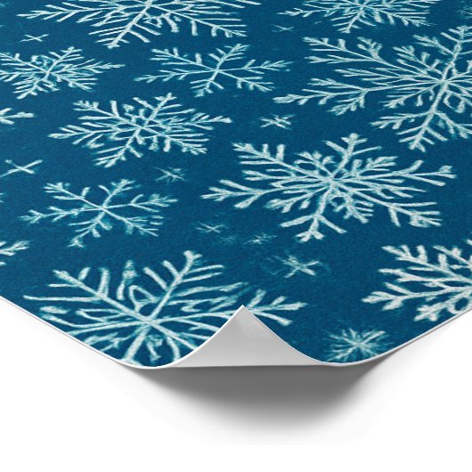 Frosted Snowflake Elegance Poster (Hoek)