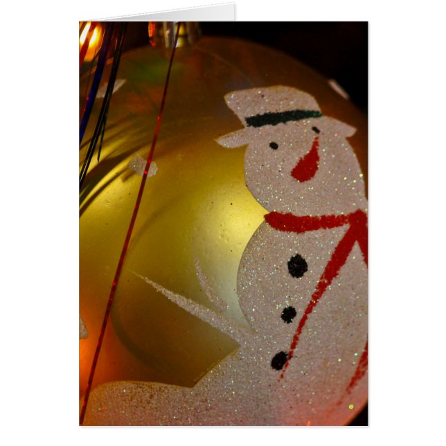 Frosted Snowman Ornament (Voorkant)