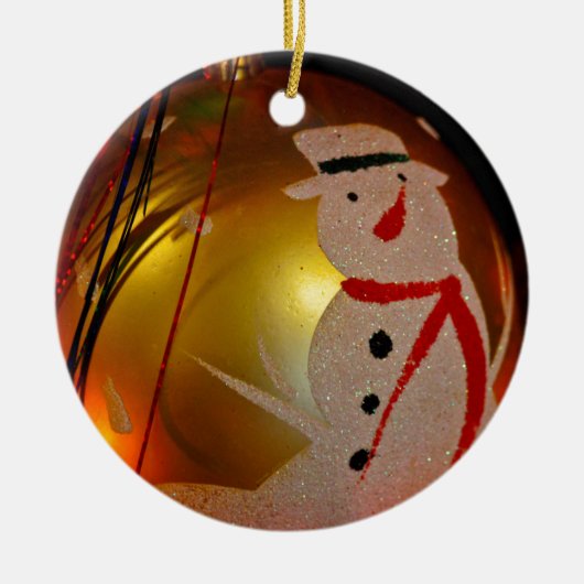 Frosted Snowman Ornament (Voorkant)