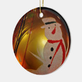 Frosted Snowman Ornament (Links)