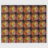 Frosted Snowman Ornament Cadeaupapier (Vlak)