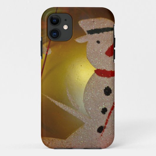 Frosted Snowman Ornament Case-Mate iPhone Case (Achterkant)