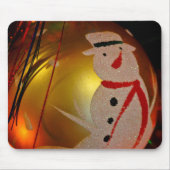 Frosted Snowman Ornament Muismat (Voorkant)