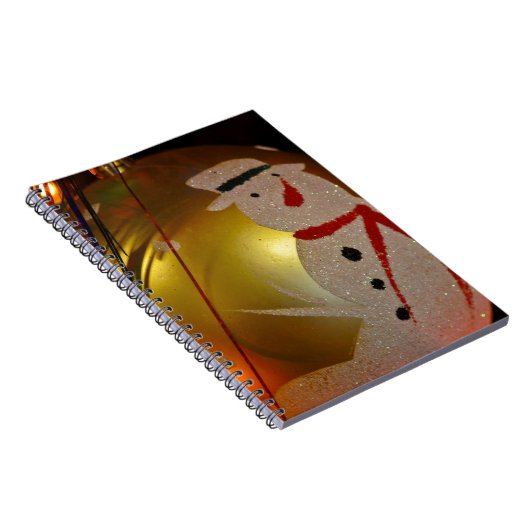 Frosted Snowman Ornament Notitieboek (Rechterzijde)