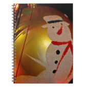 Frosted Snowman Ornament Notitieboek (Voorkant)