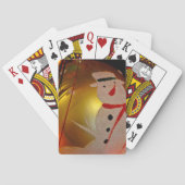 Frosted Snowman Ornament Pokerkaarten (Achterkant)