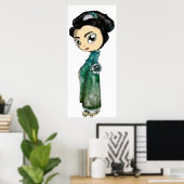Frosted Spring Geisha Poster (Thuiskantoor)