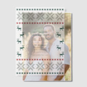 Frosted Spruce Ugly Sweater Christmas Party Vellum Uitnodigingen (Offset (Koppel))