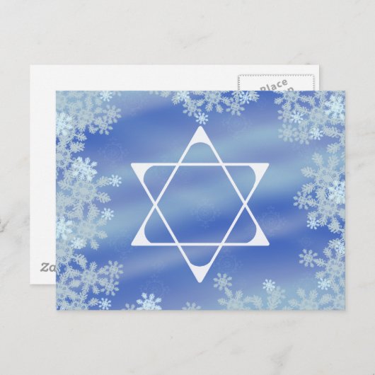 Frosted Star Briefkaart (Voorkant / Achterkant)