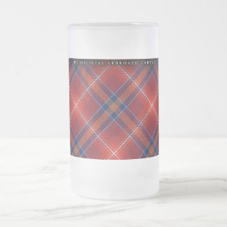 Frosted Stein - Red Lichtie Tartan -  Matglas Bierpul