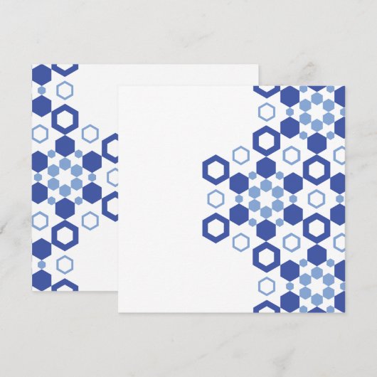 Frosted Symmetry Feestdagenkaart (Voorkant / Achterkant)