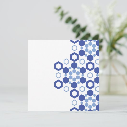 Frosted Symmetry Feestdagenkaart (Staand voorkant)