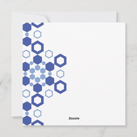 Frosted Symmetry Feestdagenkaart (Achterkant)