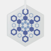 Frosted Symmetry Glas Ornament (Voorkant)
