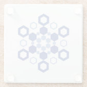 Frosted Symmetry Glazen Onderzetter (Achterkant)