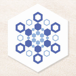 Frosted Symmetry Kartonnen Onderzetters