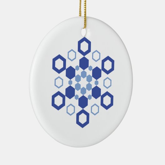 Frosted Symmetry Keramisch Ornament (Rechts)