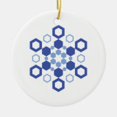 Frosted Symmetry Keramisch Ornament (Voorkant)