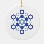 Frosted Symmetry Keramisch Ornament (Achterkant)